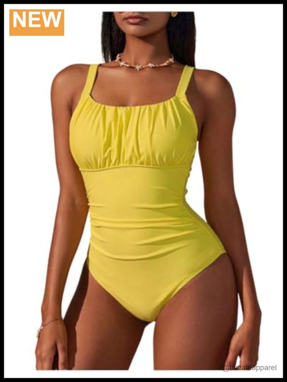 Women's Floral One Piece Swimsuit Backless Slim Fit Bathing Suit